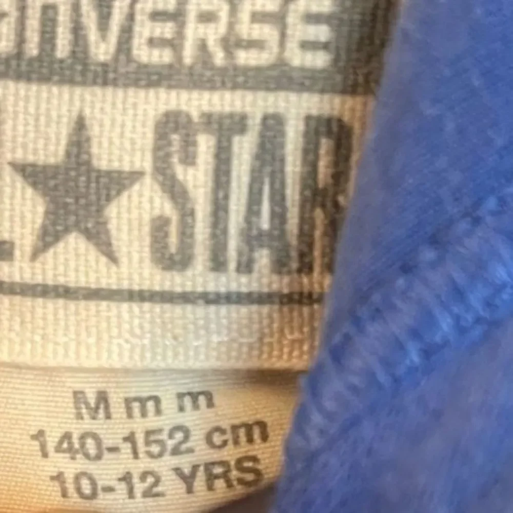 Converse All-stars‎ Blue/Navy Embossed Hoodie. Size M10/12